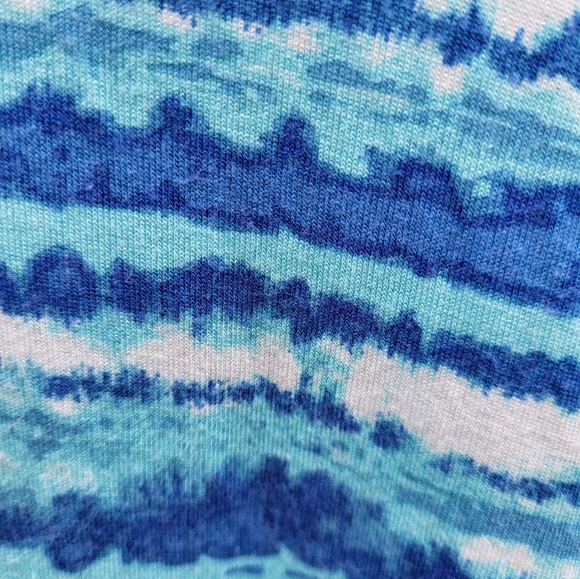 LuLaRoe Boyfriend T Blue/White 2XL - Picture 5 of 5